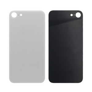 For iPhone 8 Extra Glass White (Enlarged camera frame)