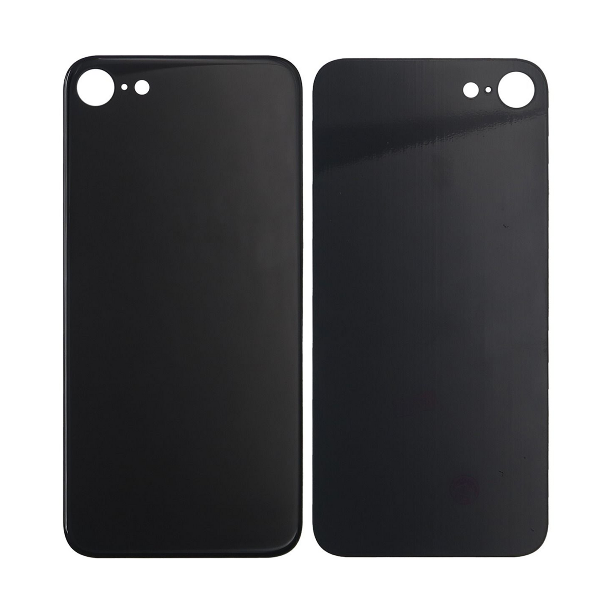 For Apple iPhone 8 Back Glass, Enlarged Camera Frame Black Compatible