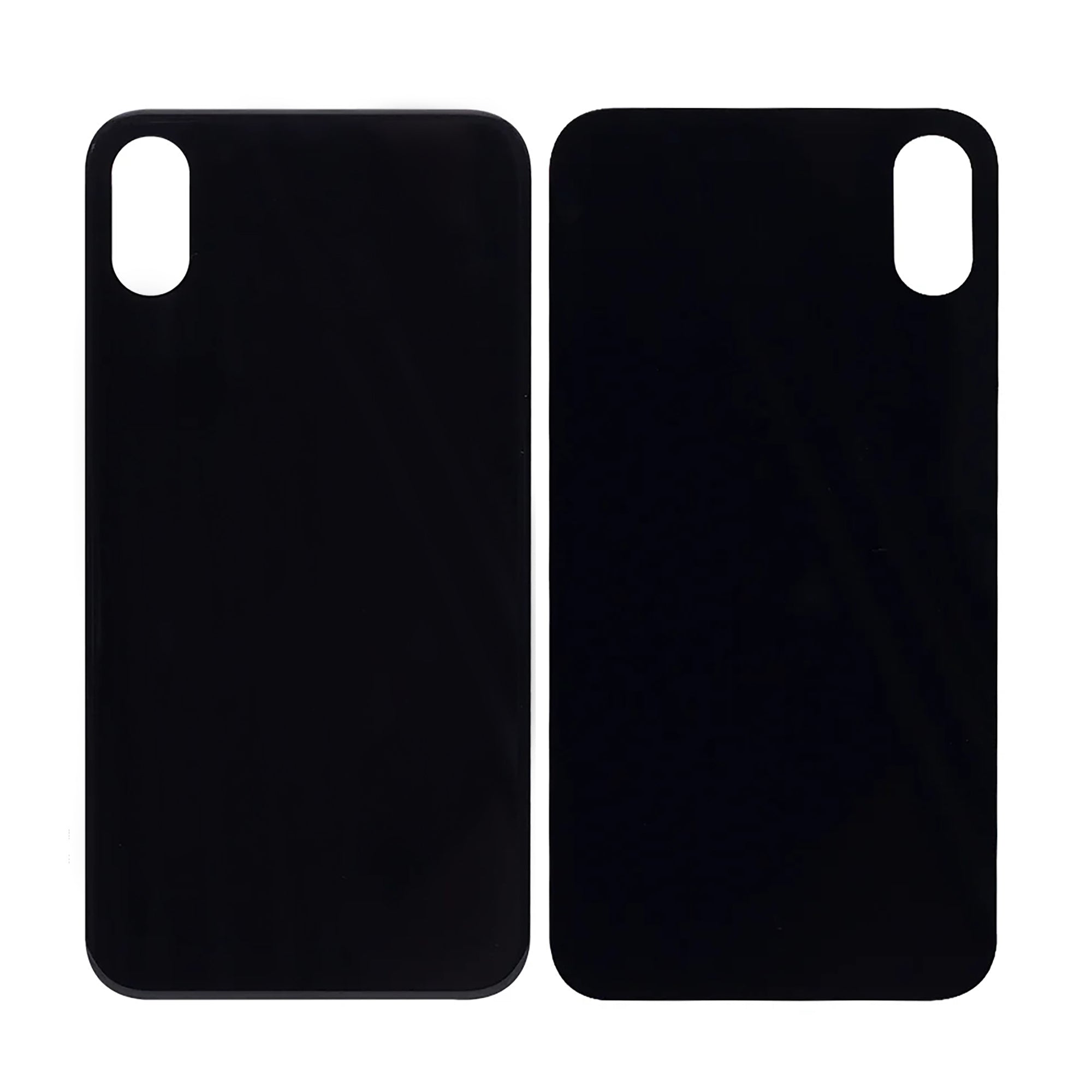 For Apple iPhone X Back Glass, Enlarged Camera Frame Black Compatible
