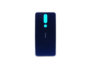Nokia 5.1 Plus (X5) Back Cover Without Lens Blue OEM
