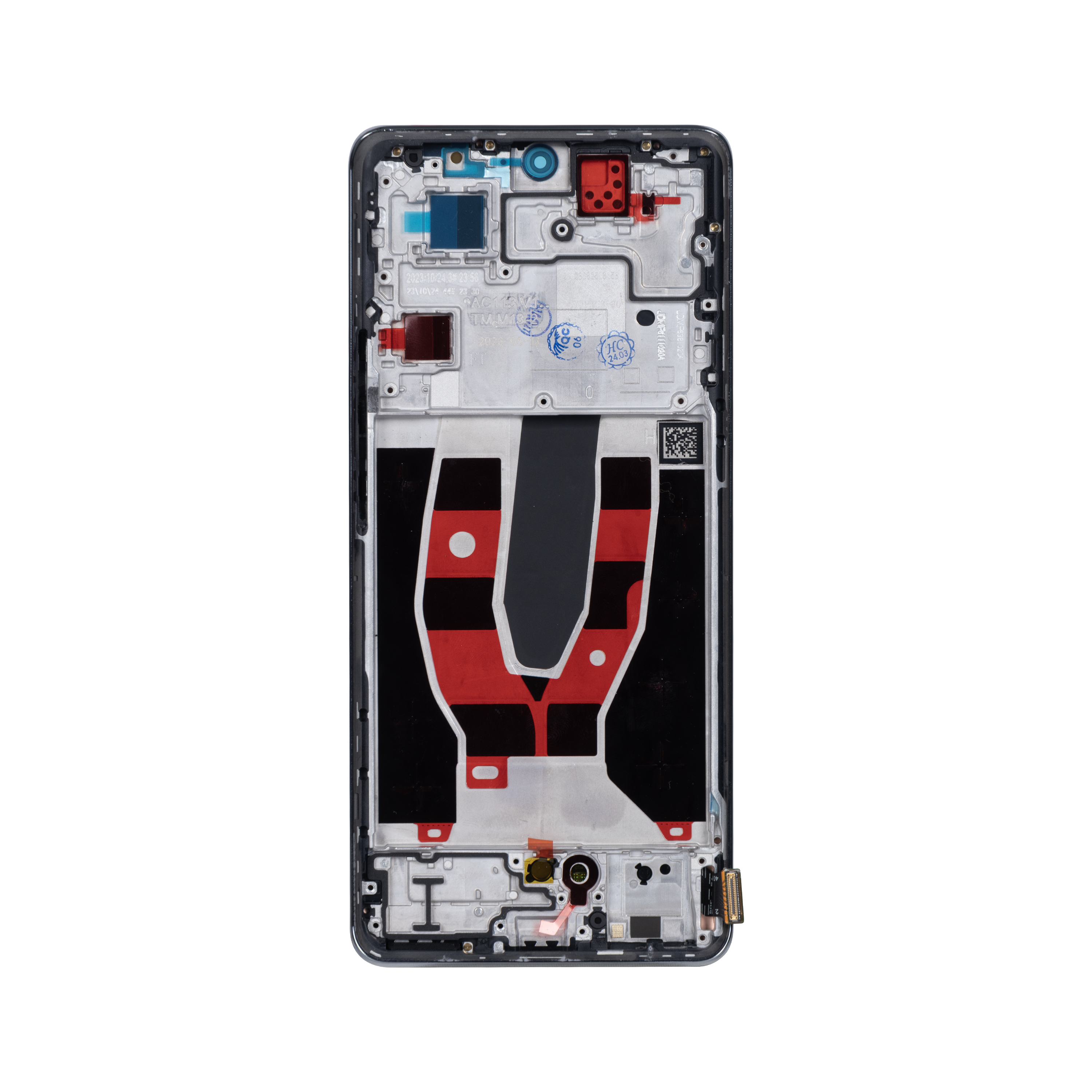 Oppo Reno 10 CPH2531 Display And Digitizer With Frame Silvery Grey OEM