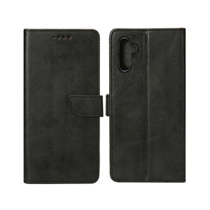 Rixus Bookcase For Samsung Galaxy S24, S25 Black