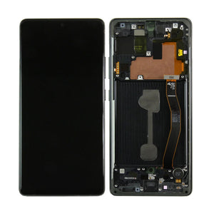 Samsung Galaxy S10 Lite G770F Display And Digitizer With Frame Prism Black Service Pack