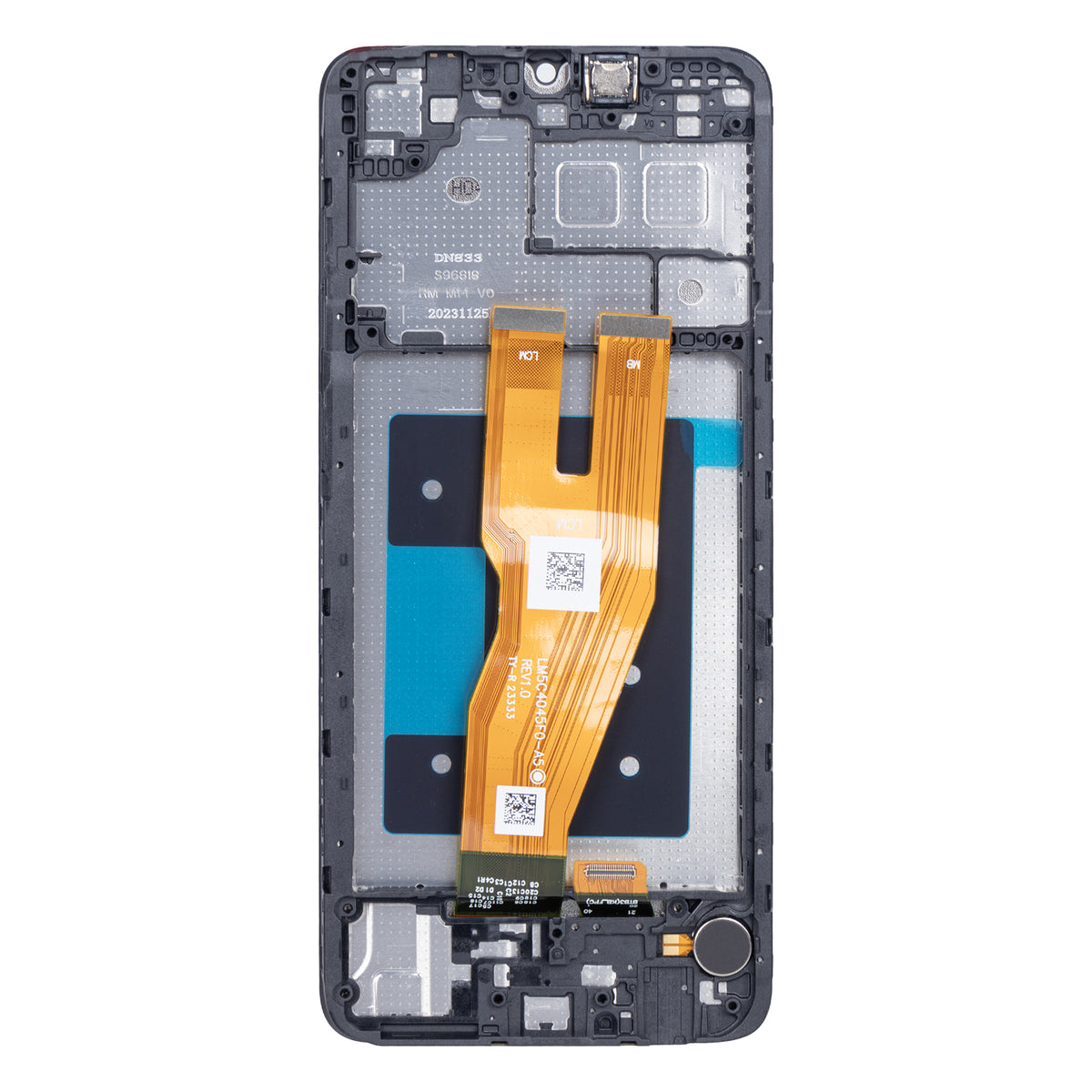 Samsung Galaxy A05 A055F Display And Digitizer With Frame Black OEM