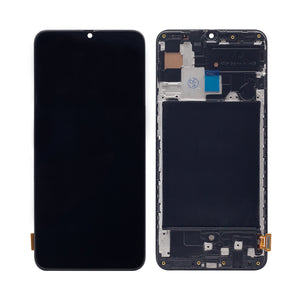 Samsung Galaxy A70 A705F Display And Digitizer With Frame Black Soft-OLED