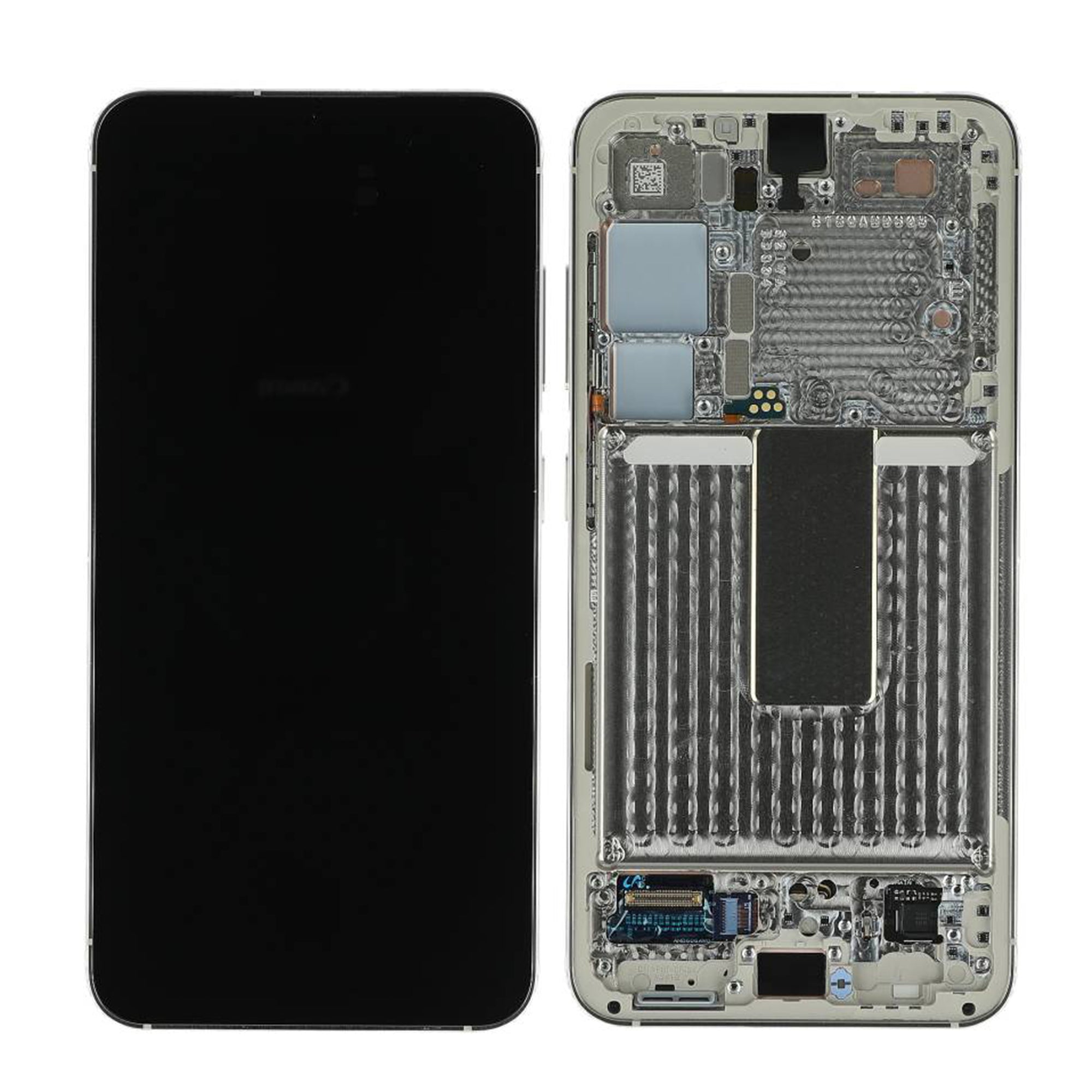 Samsung Galaxy S23 S911B Display And Digitizer With Frame Cream Service Pack
