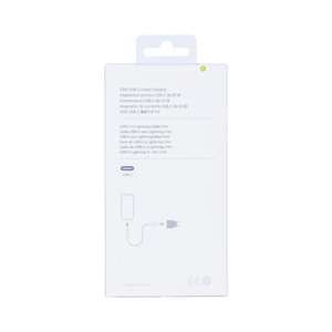 For Apple Charger USB-C 20W with Cable Lightning 1m Retail Box