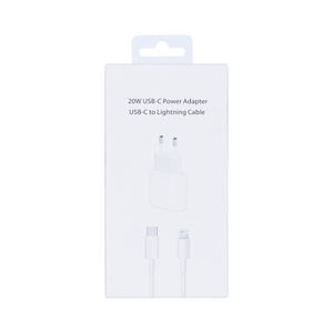 For Apple Charger USB-C 20W with Cable Lightning 1m Retail Box
