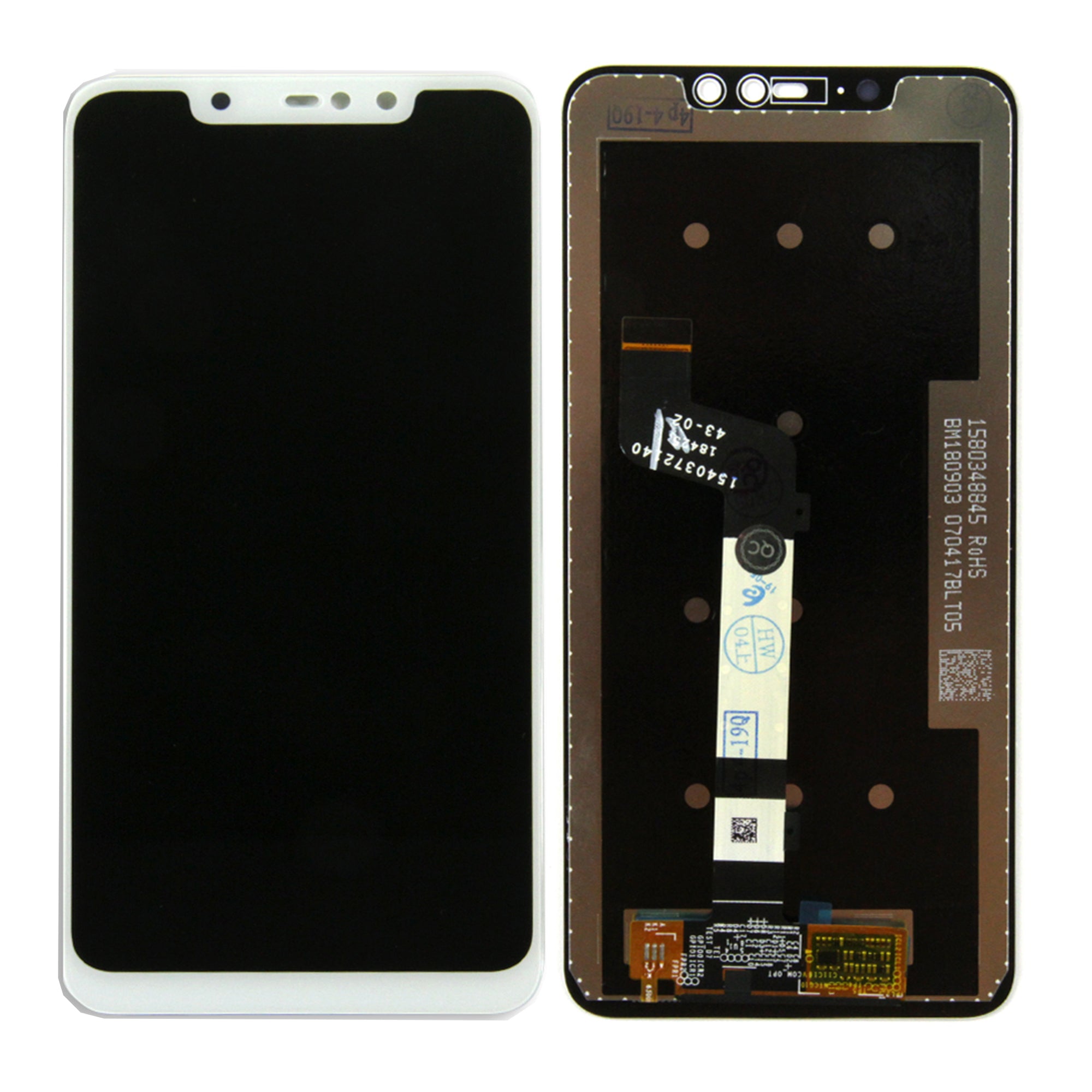 Xiaomi Redmi Note 6 Pro Display And Digitizer Without Frame White OEM