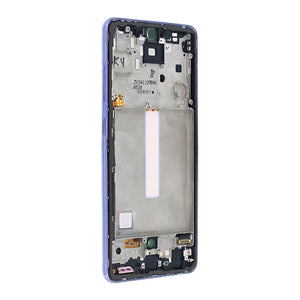Samsung Galaxy A52 A525F, A52 5G A526B, A52s 5G A528B Display And Digitizer With Frame Awesome Violet Service Pack