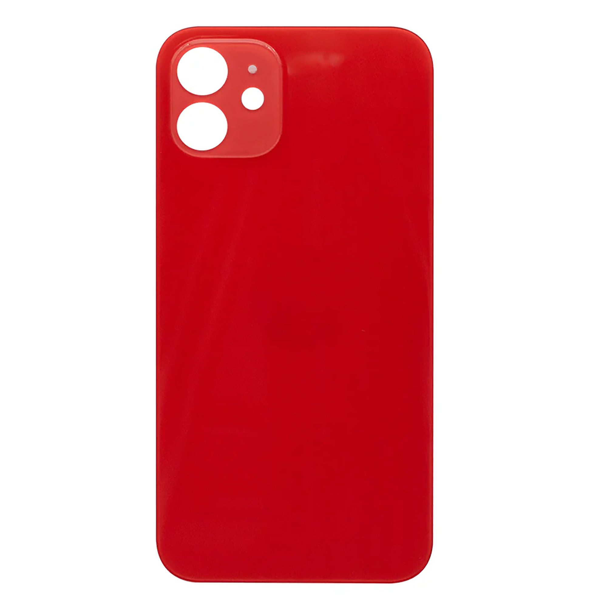 For Apple iPhone 12 Back Glass, Enlarged Camera Frame Red Compatible