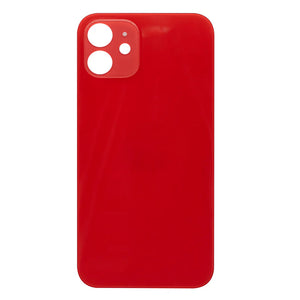 For Apple iPhone 12 Back Glass, Enlarged Camera Frame Red Compatible
