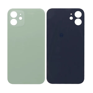 For Apple iPhone 12 Back Glass, Enlarged Camera Frame Green Compatible
