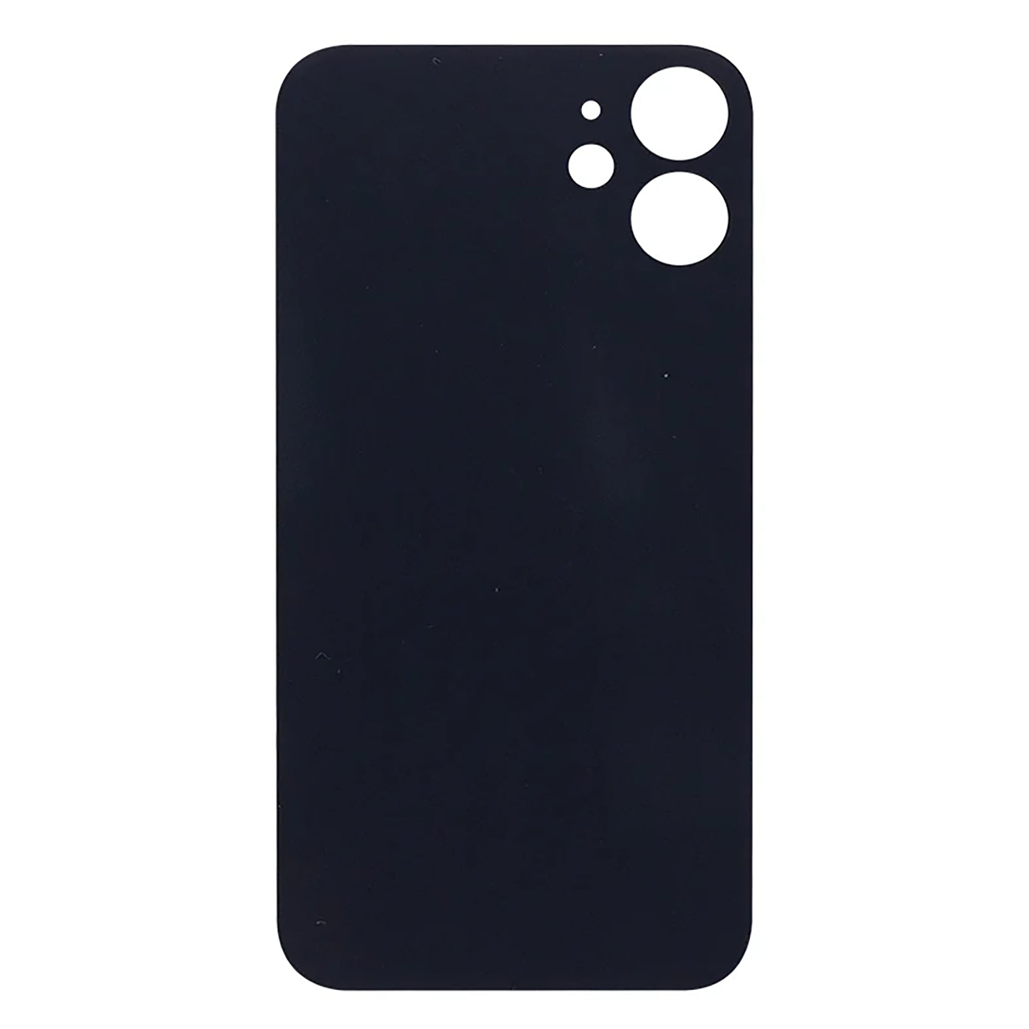 For Apple iPhone 12 Mini Back Glass, Enlarged Camera Frame Black Compatible