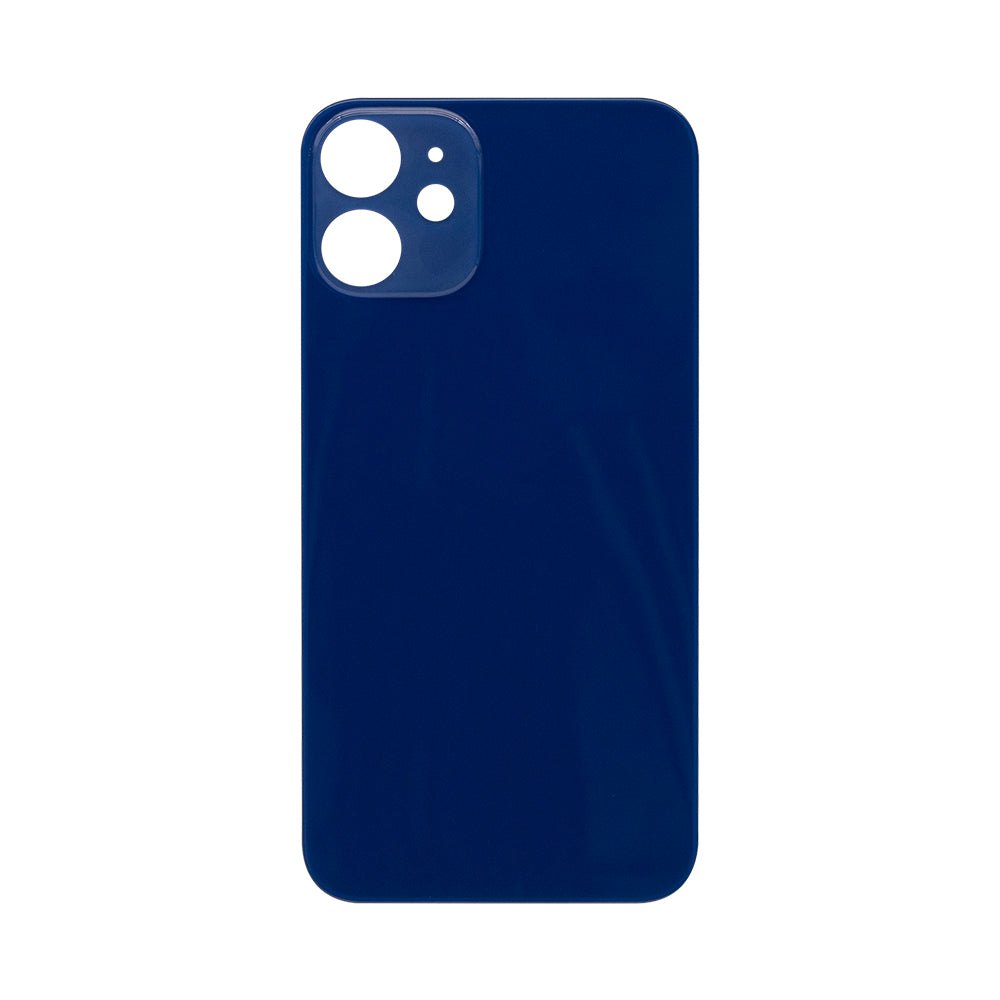 For Apple iPhone 12 Mini Back Glass, Enlarged Camera Frame Blue Compatible
