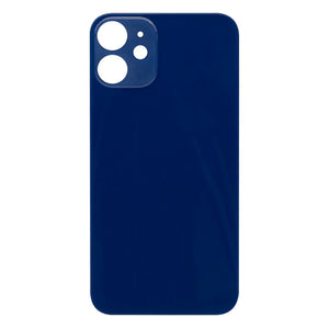 For Apple iPhone 12 Mini Back Glass, Enlarged Camera Frame Blue Compatible