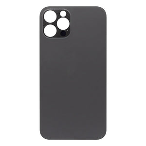 For Apple iPhone 12 Pro Back Glass, Enlarged Camera Frame Graphite Compatible