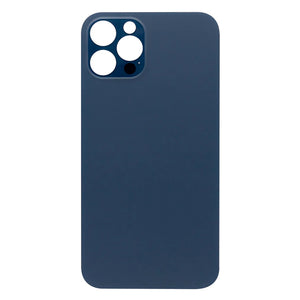 For Apple iPhone 12 Pro Back Glass, Enlarged Camera Frame Pacific Blue Compatible