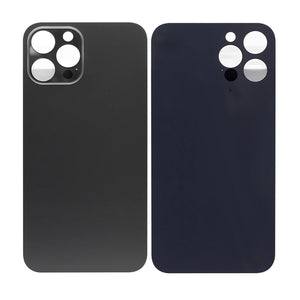 For Apple iPhone 12 Pro Max Back Glass, Enlarged Camera Frame Graphite Compatible