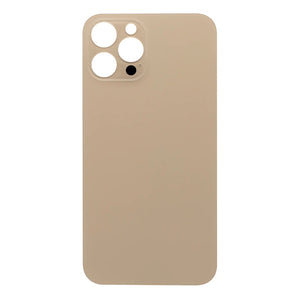 For Apple iPhone 12 Pro Max Back Glass, Enlarged Camera Frame Gold Compatible