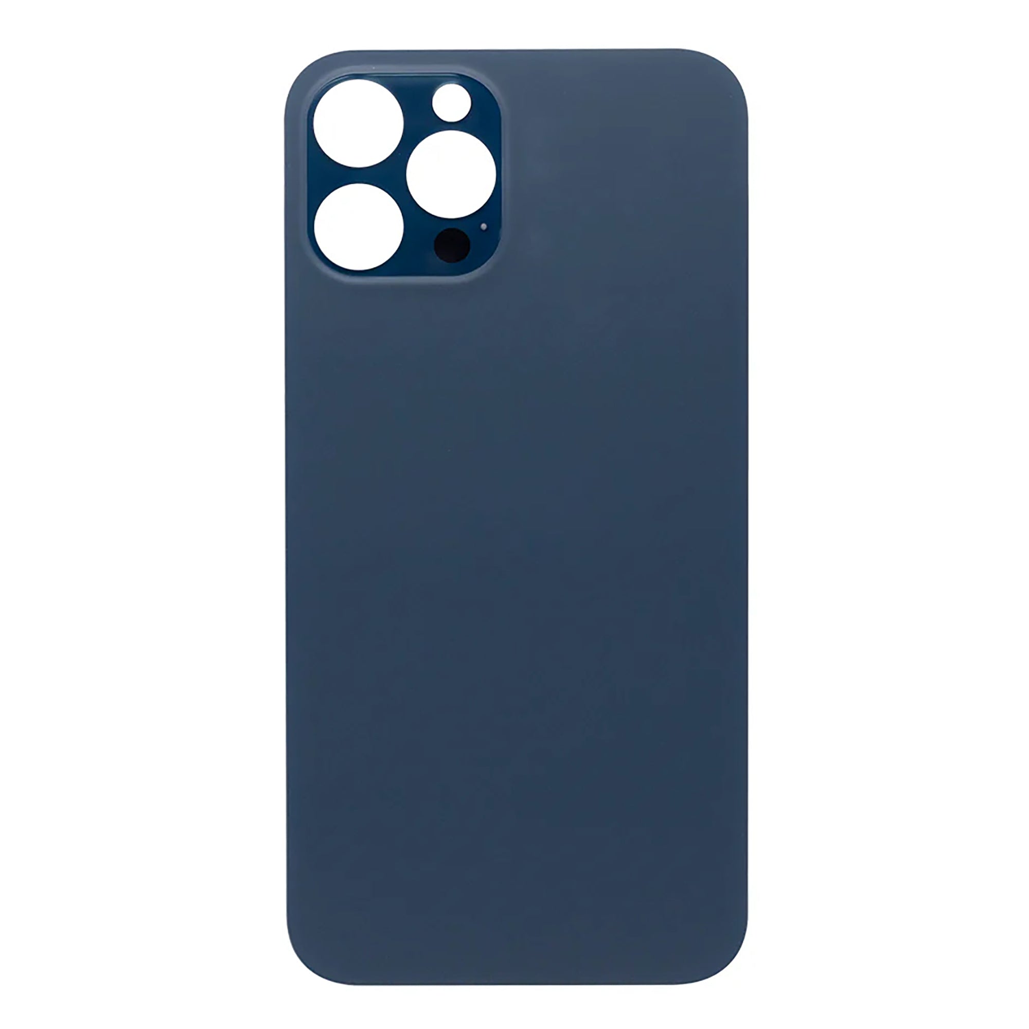 For Apple iPhone 12 Pro Max Back Glass, Enlarged Camera Frame Pacific Blue Compatible