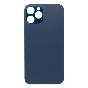 For Apple iPhone 12 Pro Max Back Glass, Enlarged Camera Frame Pacific Blue Compatible