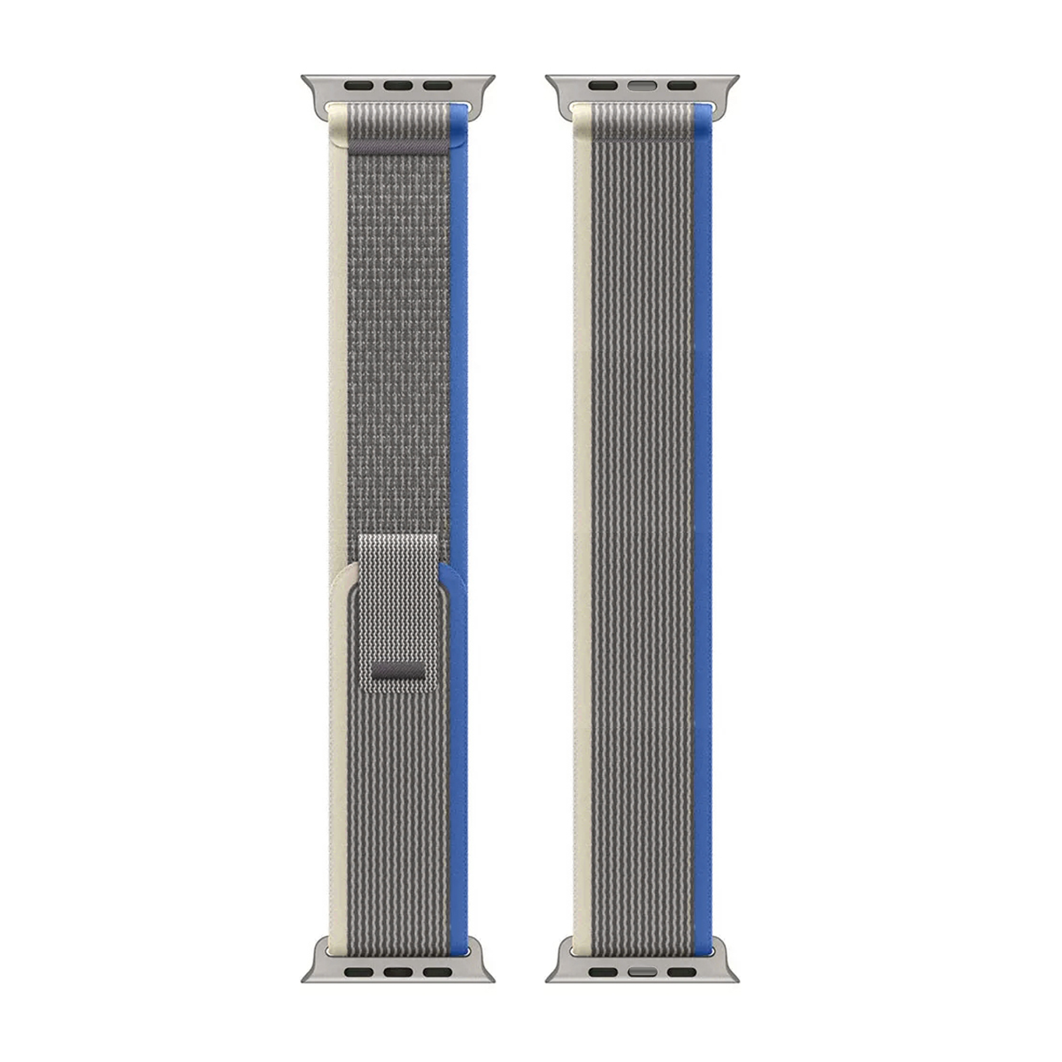 For Apple Watch 42mm, 44mm, 45mm, 49mm Nylon Band Trail Loop Blue/Gray Retail Box