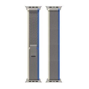 For Apple Watch 42mm, 44mm, 45mm, 49mm Nylon Band Trail Loop Blue/Gray Retail Box