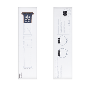 Silicone Double Color Sport Band For Apple Watch 38mm, 40mm, 41mm Blue, White Retail Box
