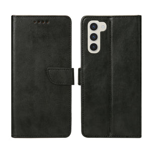 Rixus Bookcase For Samsung Galaxy S24 Plus, S25 Plus Black