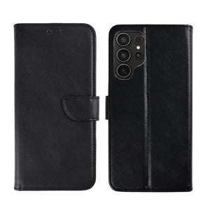 Rixus Bookcase For Samsung Galaxy S24 Ultra 5G Black