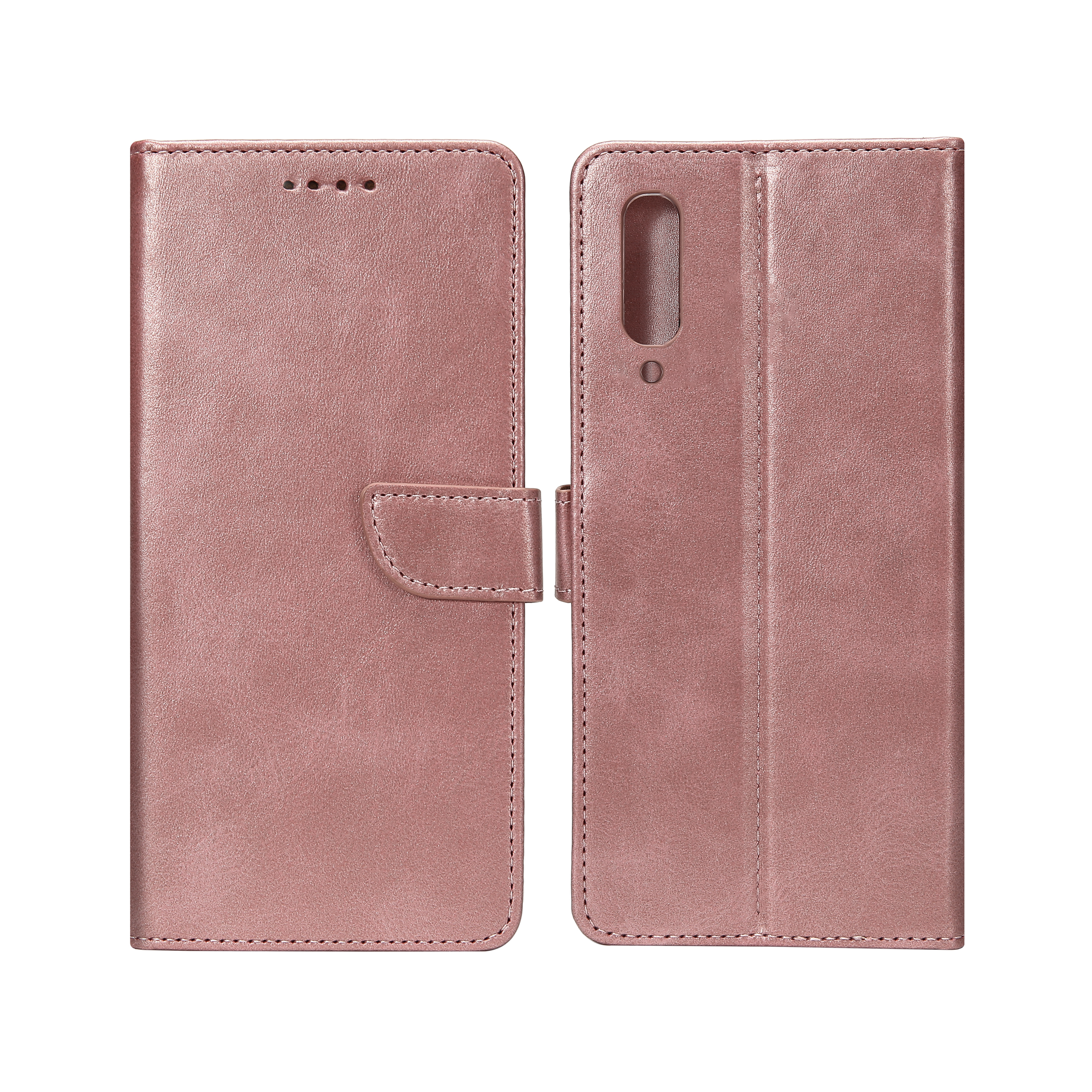 Rixus Bookcase For Samsung Galaxy A50 Pink