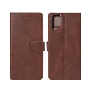 Rixus Bookcase For Samsung Galaxy S24 Ultra 5G Brown