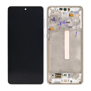 Samsung Galaxy A73 5G A736 Display And Digitizer With Frame White Service Pack