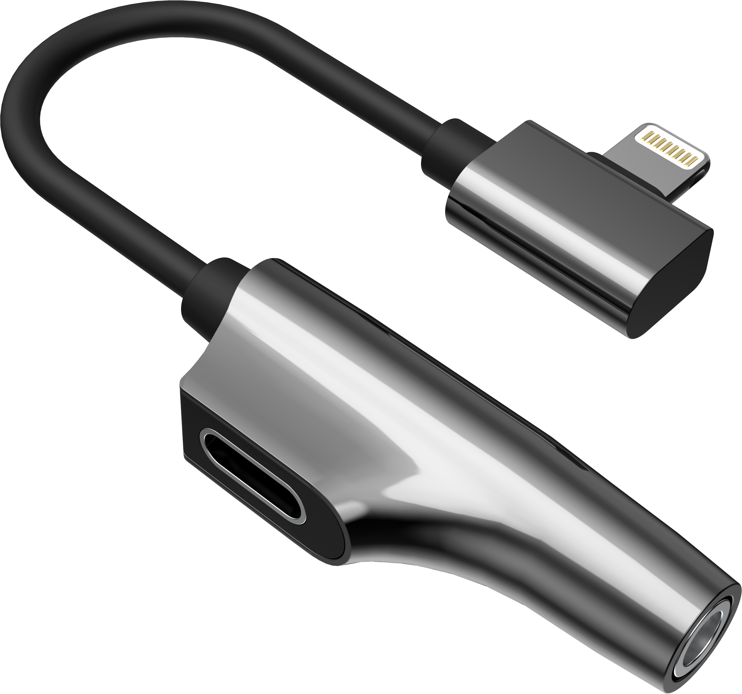 Rixus RXL07 Adapter Charge And Audio Cable For Lightning Connector