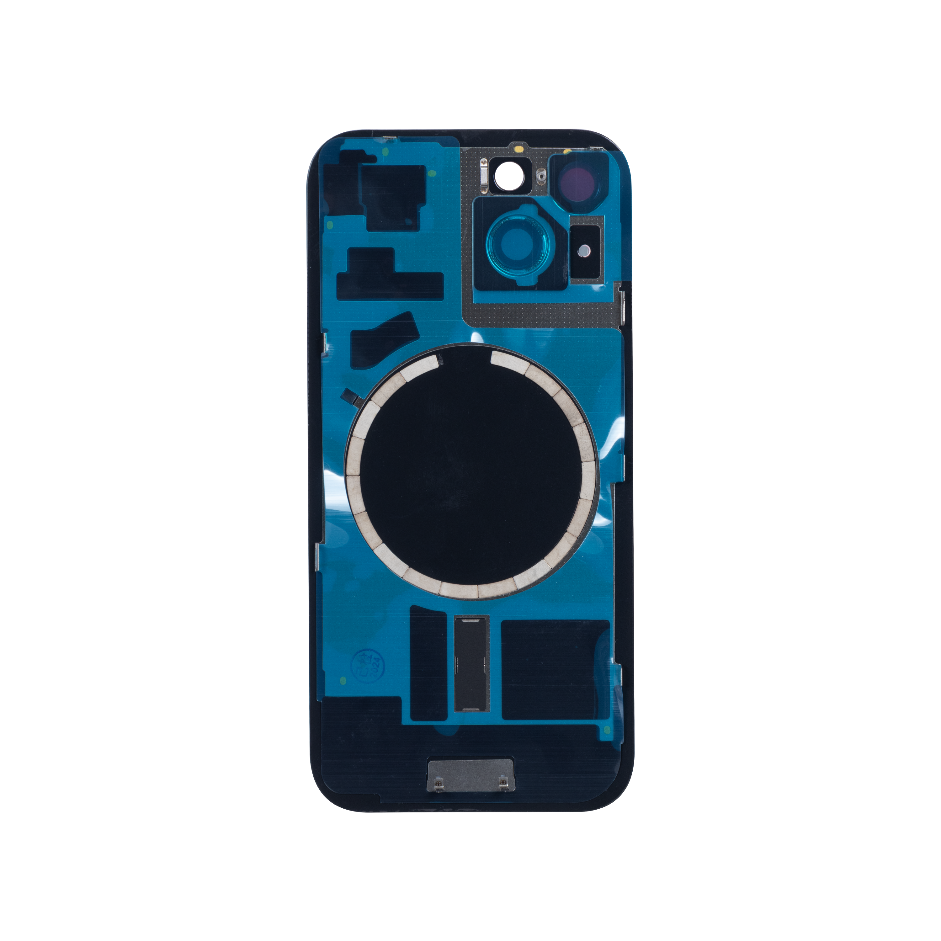 For iPhone 15 Extra Glass With Enlarged Camera Frame Blue Compatible