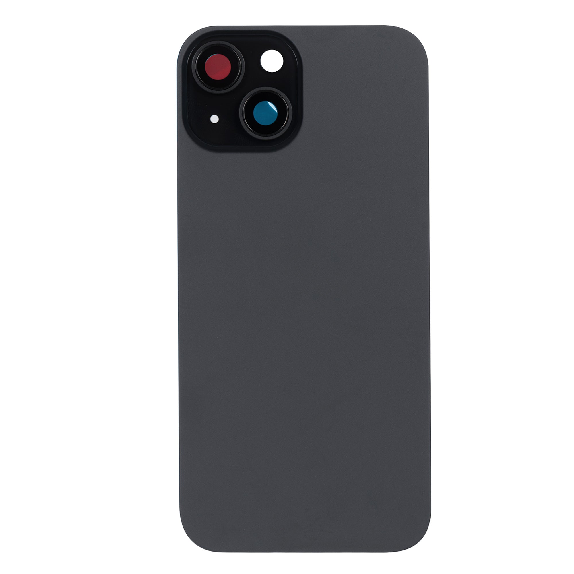 For Apple iPhone 15 Plus Back Glass Without NFC, Enlarged Camera Frame Black Compatible