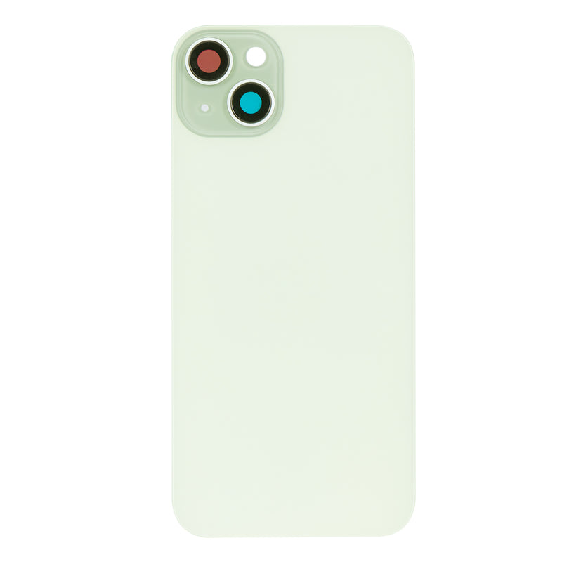 For Apple iPhone 15 Plus Back Glass Without NFC, Enlarged Camera Frame Green Compatible