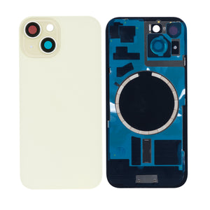 For Apple iPhone 15 Plus Back Glass Without NFC, Enlarged Camera Frame Yellow Compatible