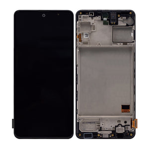 Samsung Galaxy M31s M317F Display And Digitizer With Frame Black Service Pack