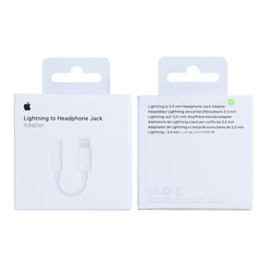 Apple Lightning To 3.5mm Jack Adapter 5cm White (MMX62ZM/A)