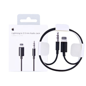 Apple MR2C2ZM/A Lightning To 3.5mm Jack Cable 120cm Black Original Retail Box