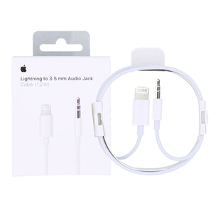 Apple MXK22ZM/A  Lightning To 3.5mm Jack Cable 120cm White Original Retail Box