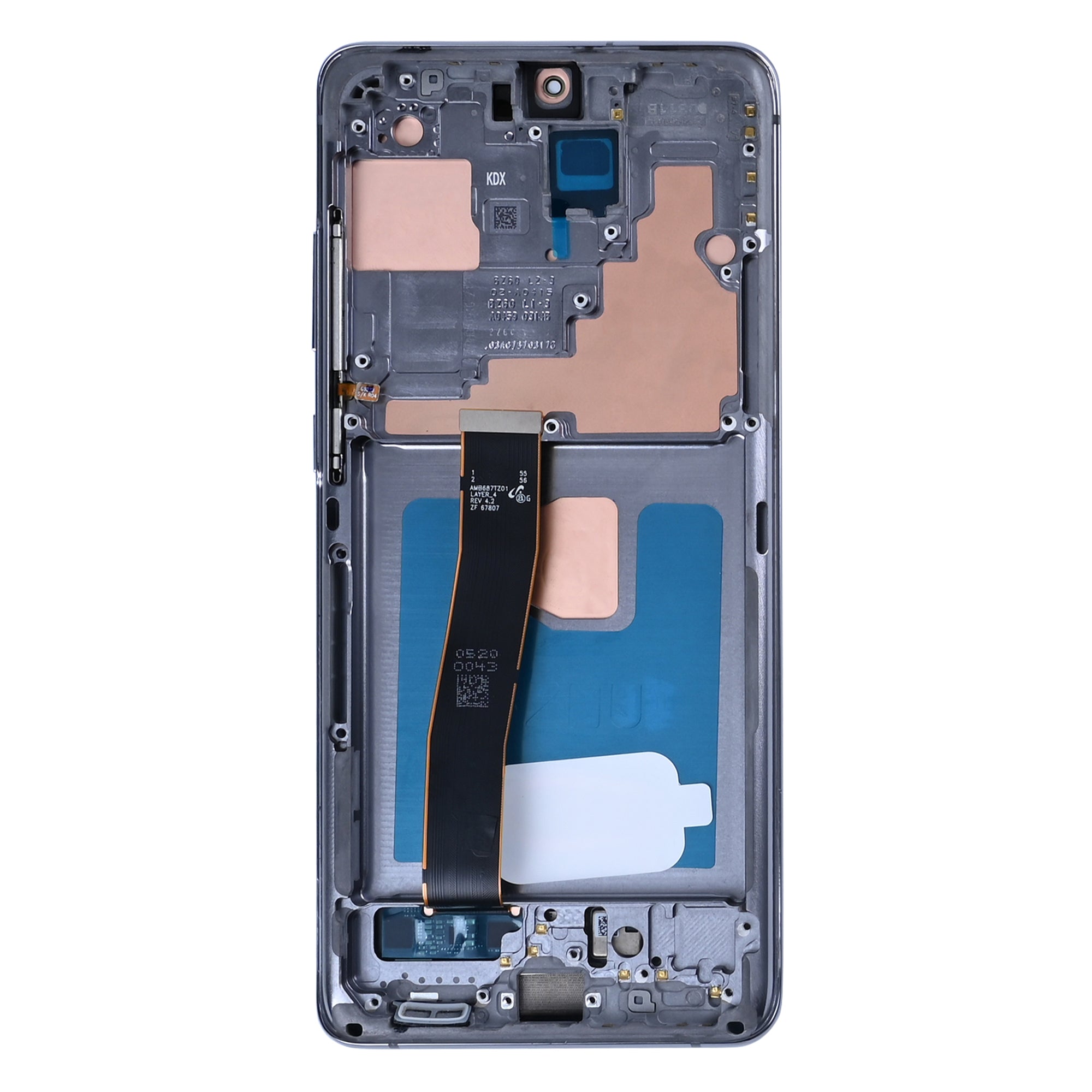 Samsung Galaxy S20 Ultra G988B Display And Digitizer With Frame Cosmic Grey Soft-OLED
