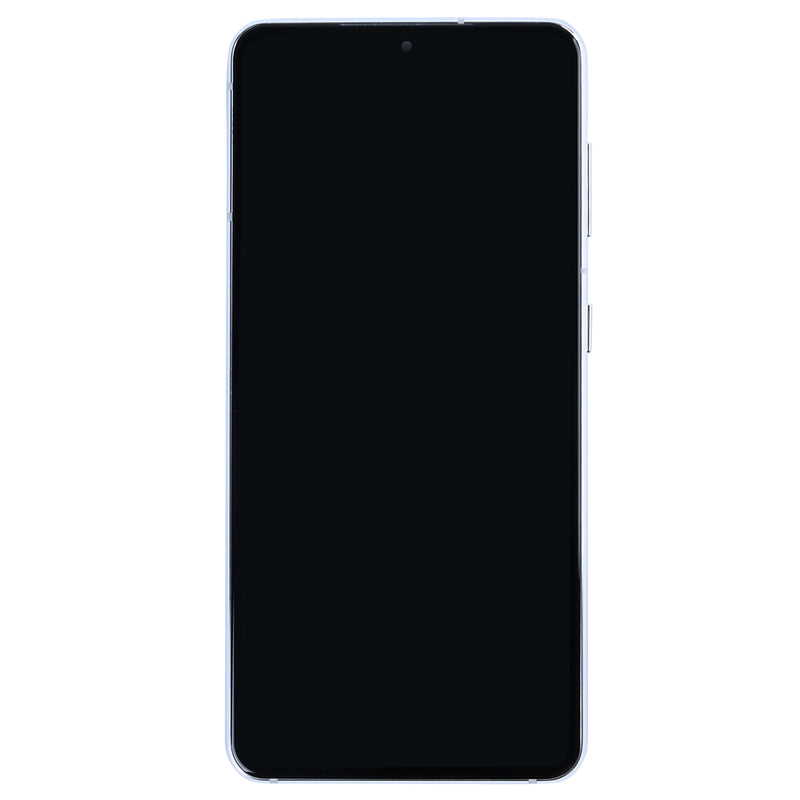 Samsung Galaxy S21 G991B Display And Digitizer With Frame Phantom White Soft-OLED