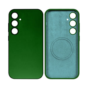 Rixus Soft TPU Phone Case With MagSafe For Samsung Galaxy S24 Plus Dark Green