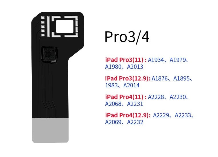 JC For Apple iPad Pro 3, 4 Face ID Face ID Dot Matrix Extension Flex Compatible
