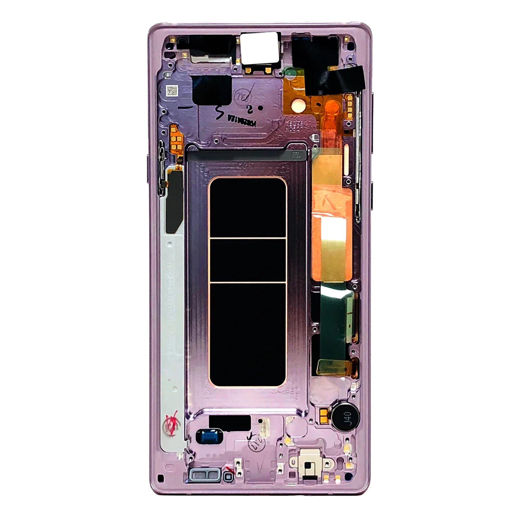 Samsung Galaxy Note 9 N960F Display And Digitizer With Frame Lavender Purple Service Pack