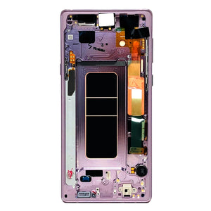 Samsung Galaxy Note 9 N960F Display And Digitizer With Frame Lavender Purple Service Pack