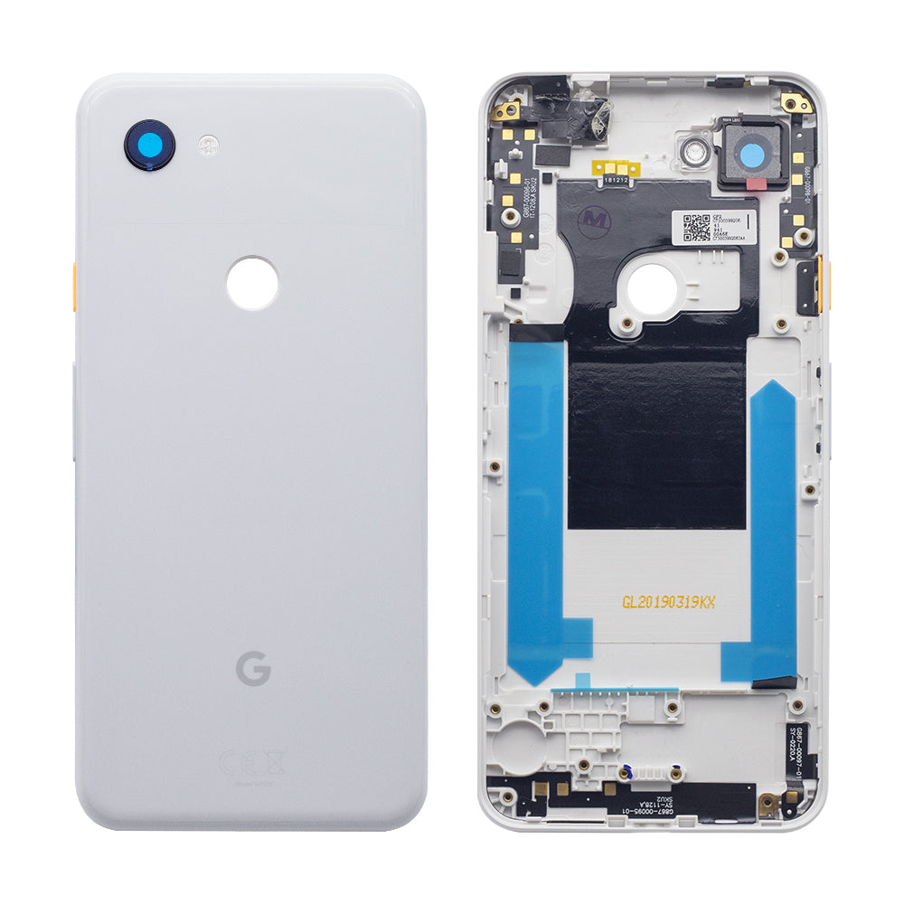 Google Pixel 3a Back Housing Clearly White + Lens